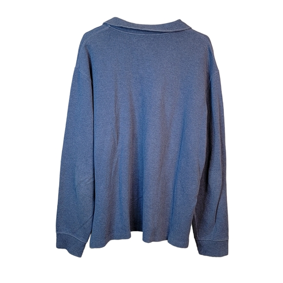 Polo by Ralph Lauren Blue Long Sleeve Pull Over Sweater Vintage Y2K Men's XL - Picture 6 of 11